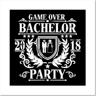 Mens Bachelor Party 2018 Groom Squad Stag Night T Shirt Gift Posters and Art